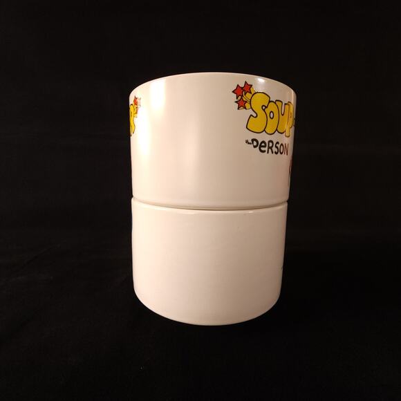 Vintage Ziggy Soup Coffee Mugs Stoneware Set 2 Tom Wilson Classic Cartoon 1980 - Picture 3 of 9